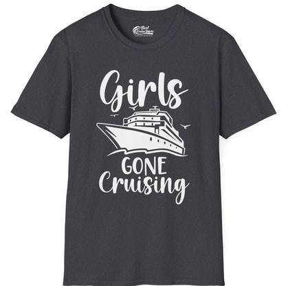 Girls Gone Cruising Group Cruise Shirt T-Shirt – Dark Heather Grey – Best Cruise Shirts