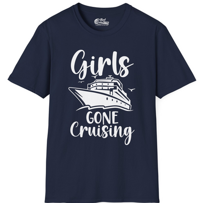 Girls Gone Cruising Group Cruise Shirt T-Shirt – Navy – Best Cruise Shirts