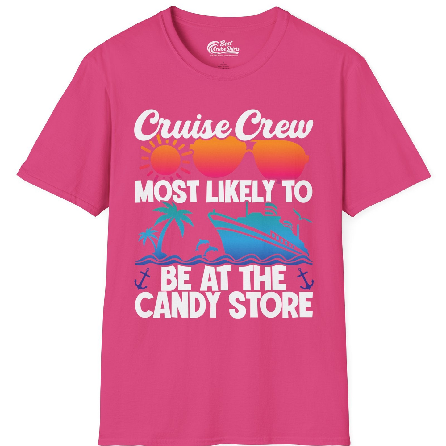 Cruise Crew Most Likely To Be At The Candy Store Tropical Shirt — T-Shirt T-Shirt – Heliconia – Best Cruise Shirts