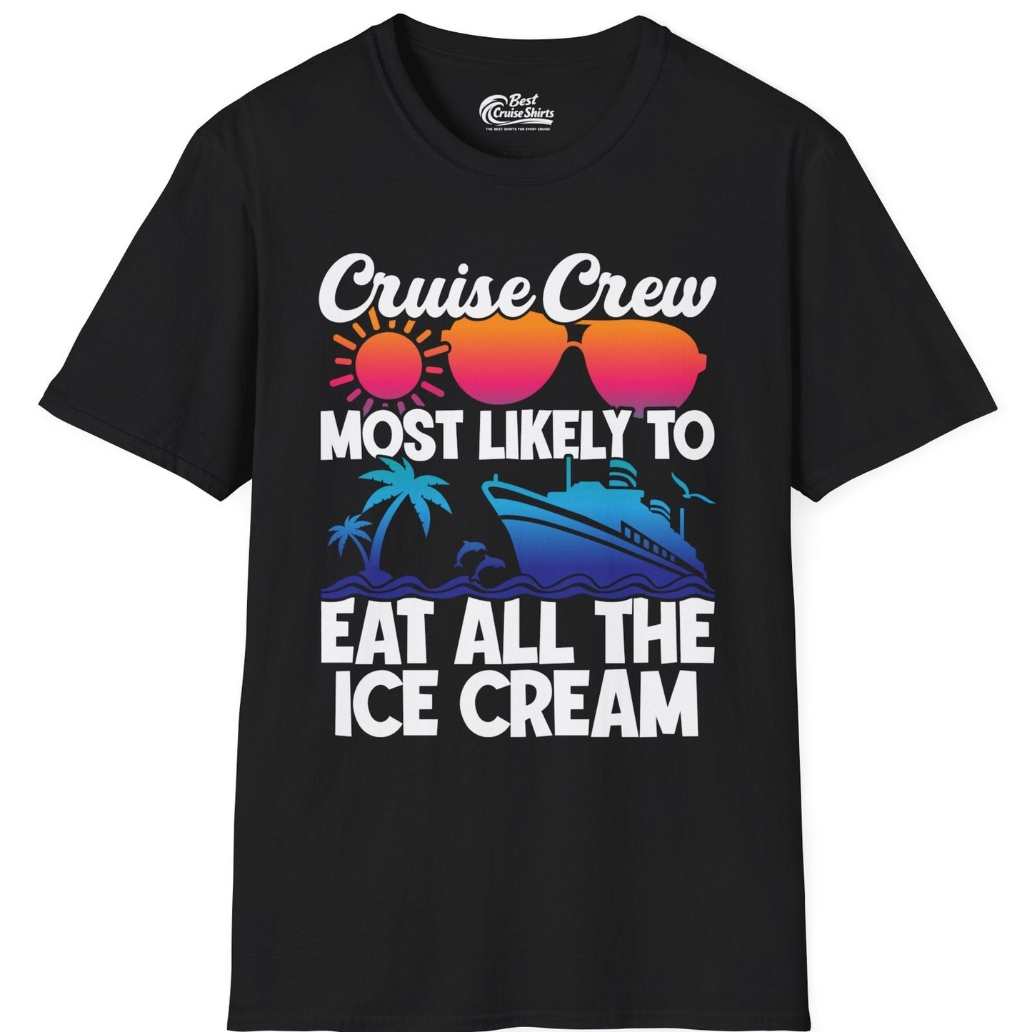 Cruise Crew Shirt T-Shirt – Black – Best Cruise Shirts