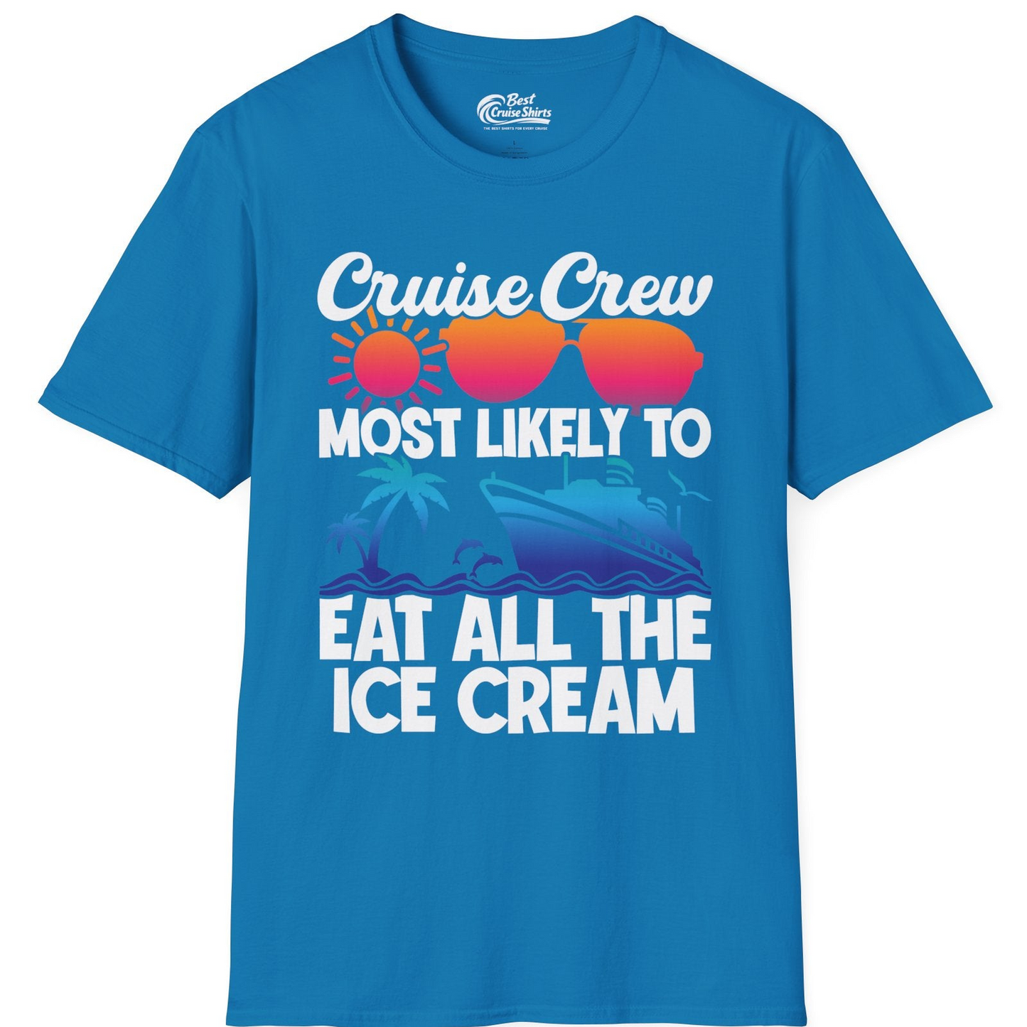 Cruise Crew Shirt T-Shirt – Sapphire – Best Cruise Shirts