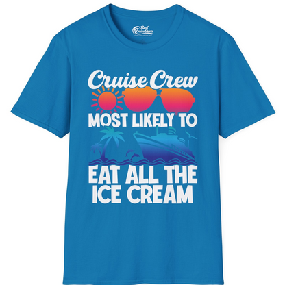 Cruise Crew Shirt T-Shirt – Sapphire – Best Cruise Shirts