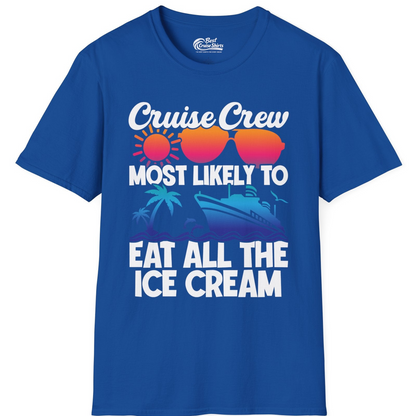 Cruise Crew Shirt T-Shirt – Royal – Best Cruise Shirts