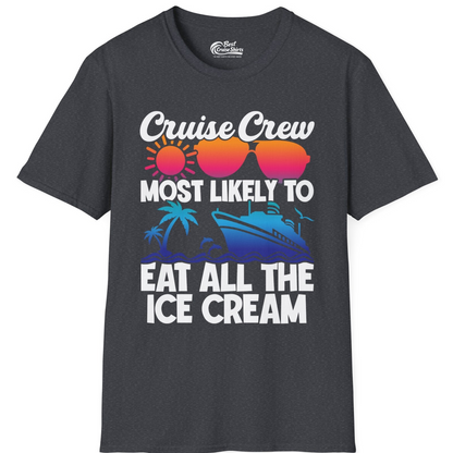 Cruise Crew Shirt T-Shirt – Dark Heather Grey – Best Cruise Shirts