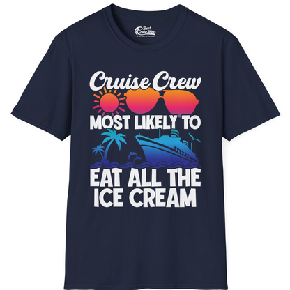 Cruise Crew Shirt T-Shirt – Navy – Best Cruise Shirts