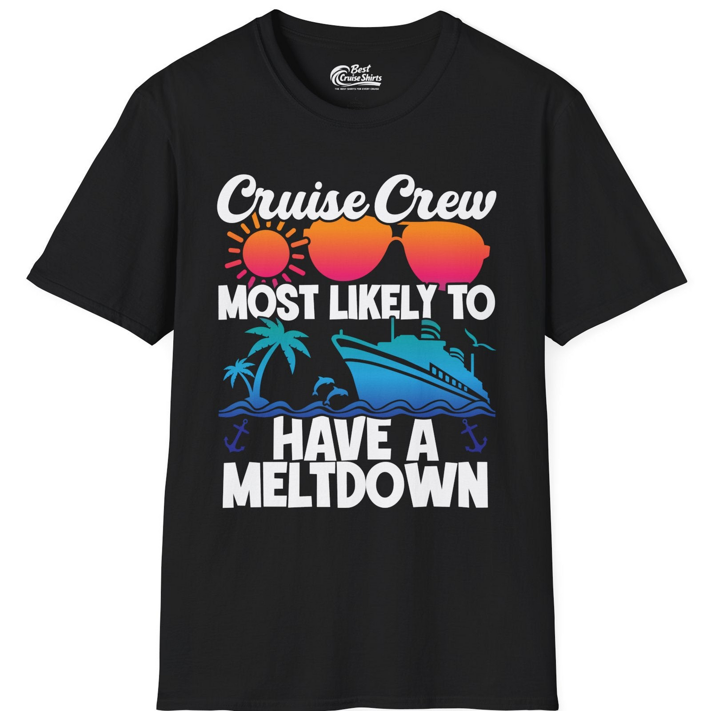 Cruise Crew Meltdown Shirt T-Shirt – Black – Best Cruise Shirts