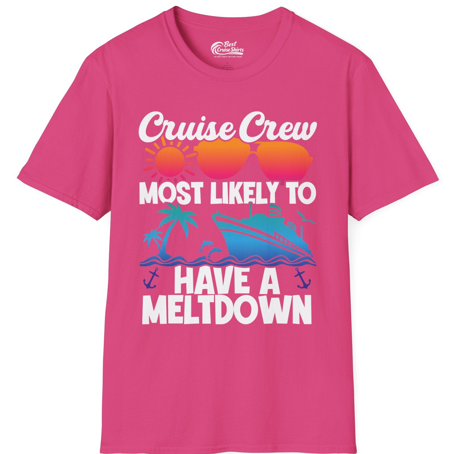 Cruise Crew Meltdown Shirt T-Shirt – Heliconia – Best Cruise Shirts