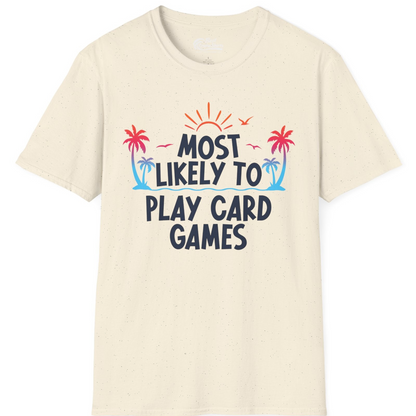 Tropical Cruise Card Game Shirt T-Shirt – Natural – Best Cruise Shirts