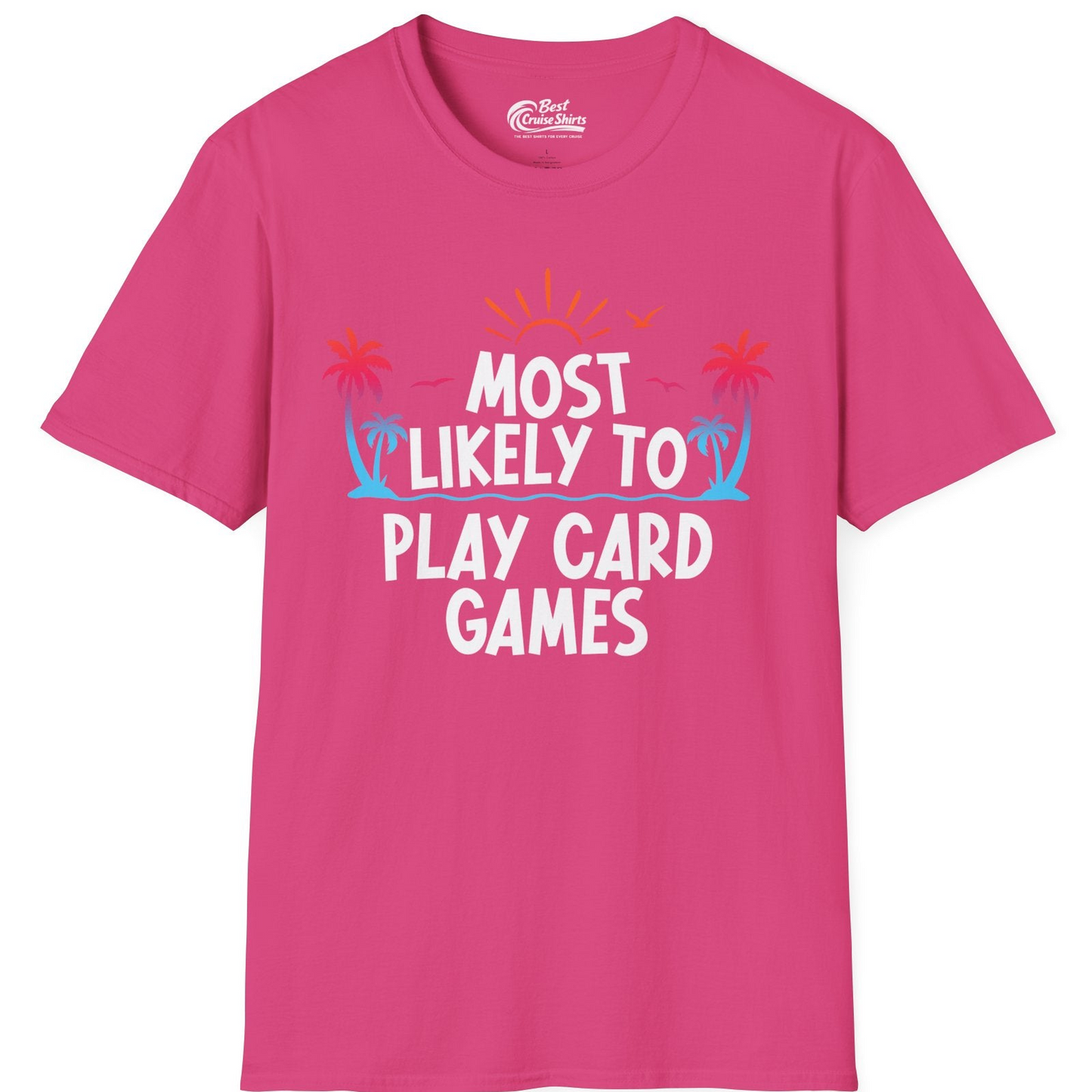 Tropical Cruise Card Game Shirt T-Shirt – Heliconia – Best Cruise Shirts