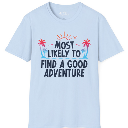 Tropical Adventure Shirt T-Shirt – Light Blue – Best Cruise Shirts
