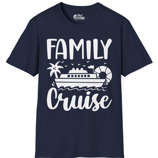 Family Cruise Shirt T-Shirt – Navy – Best Cruise Shirts