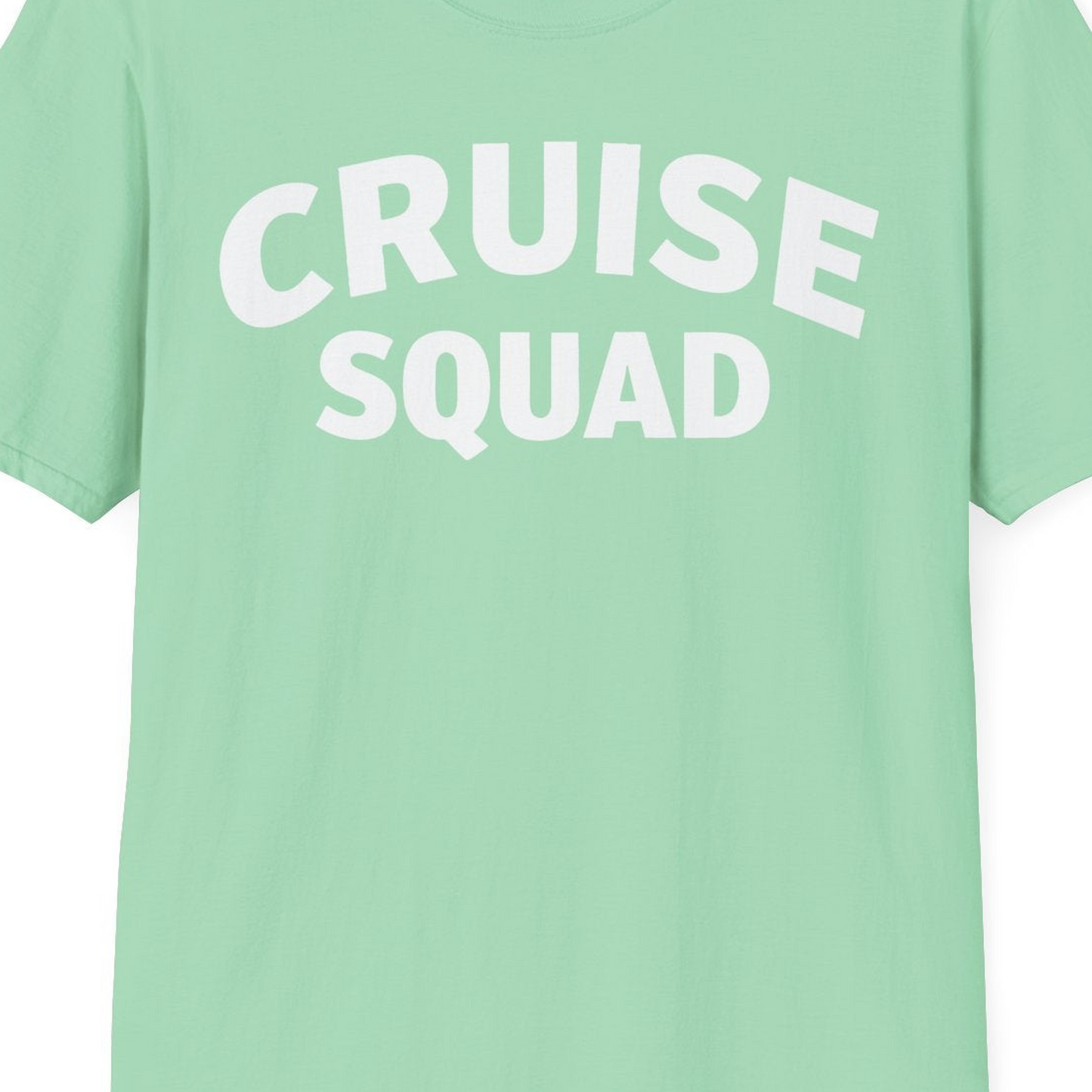 Cruise Squad Shirt T-Shirt – Mint Green – Best Cruise Shirts Close Up