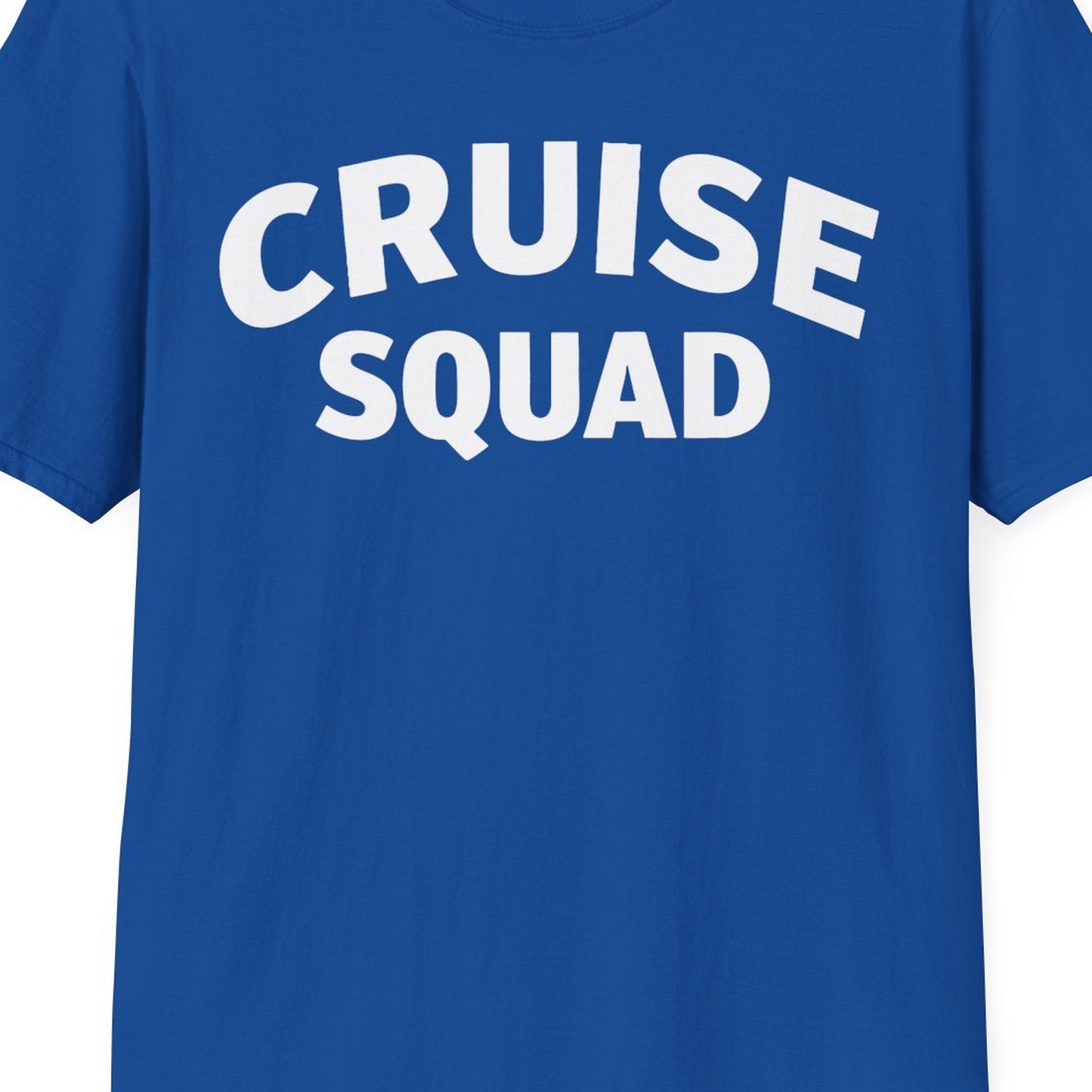 Cruise Squad Shirt T-Shirt – Royal – Best Cruise Shirts Close Up