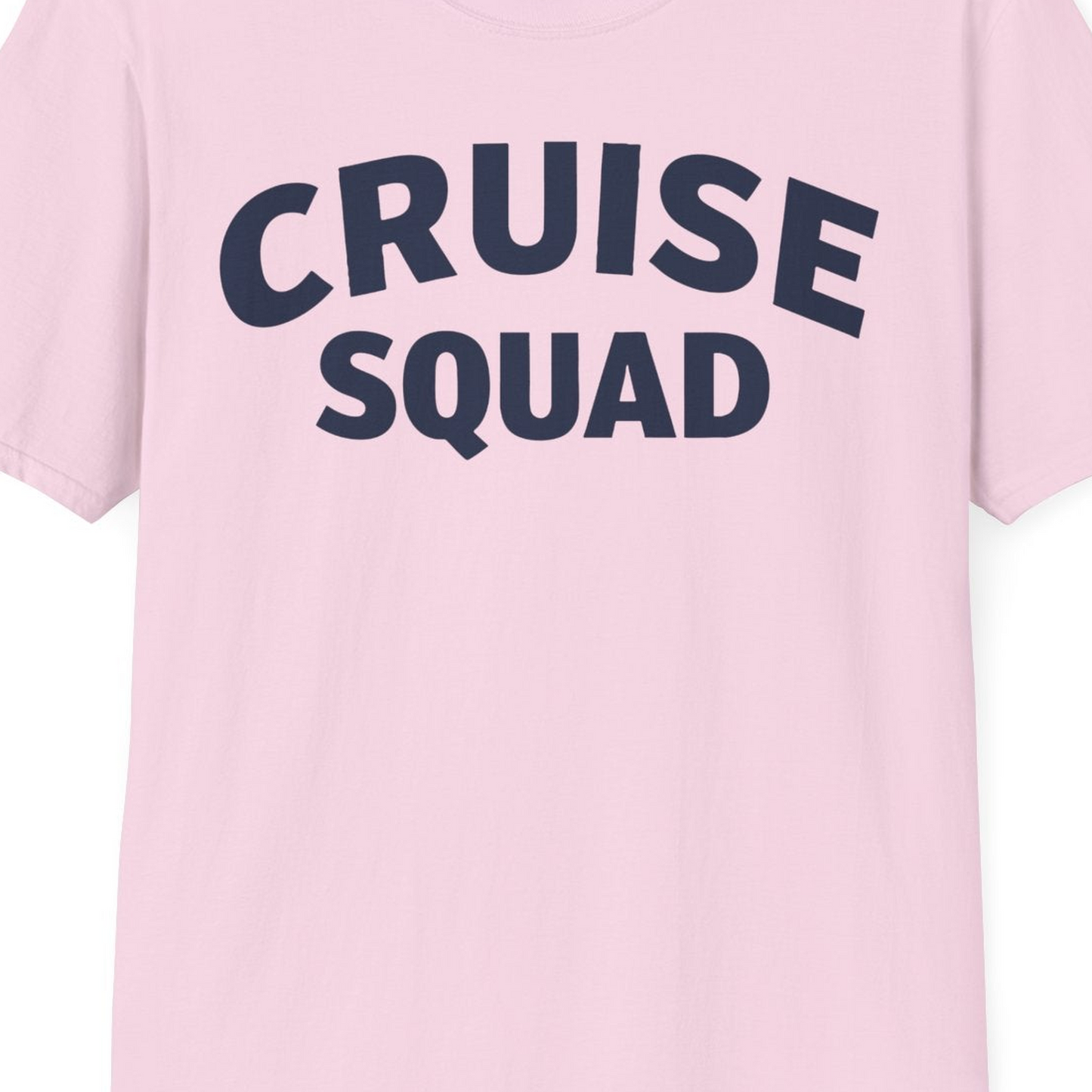 Cruise Squad Shirt T-Shirt – Light Pink – Best Cruise Shirts Close Up