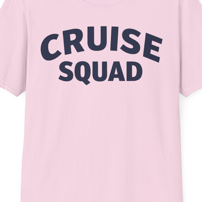 Cruise Squad Shirt T-Shirt – Light Pink – Best Cruise Shirts Close Up