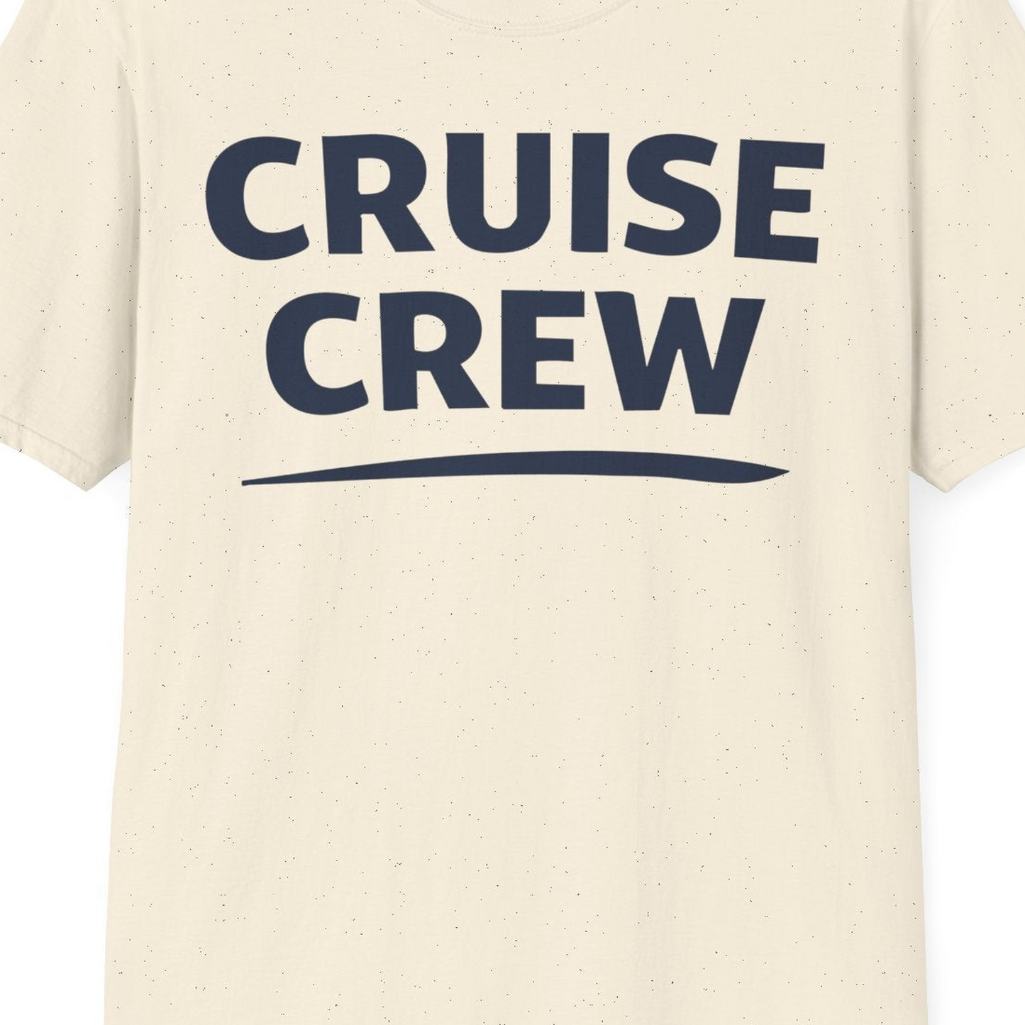Cruise Crew Shirt T-Shirt – Natural – Best Cruise Shirts Close Up