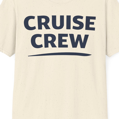 Cruise Crew Shirt T-Shirt – Natural – Best Cruise Shirts Close Up