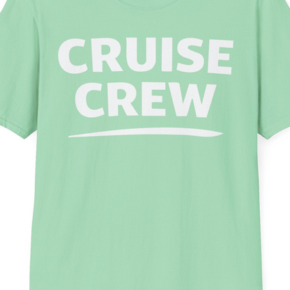 Cruise Crew Shirt T-Shirt – Mint Green – Best Cruise Shirts Close Up