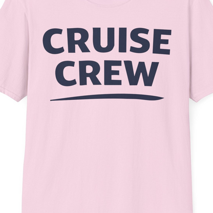 Cruise Crew Shirt T-Shirt – Light Pink – Best Cruise Shirts Close Up