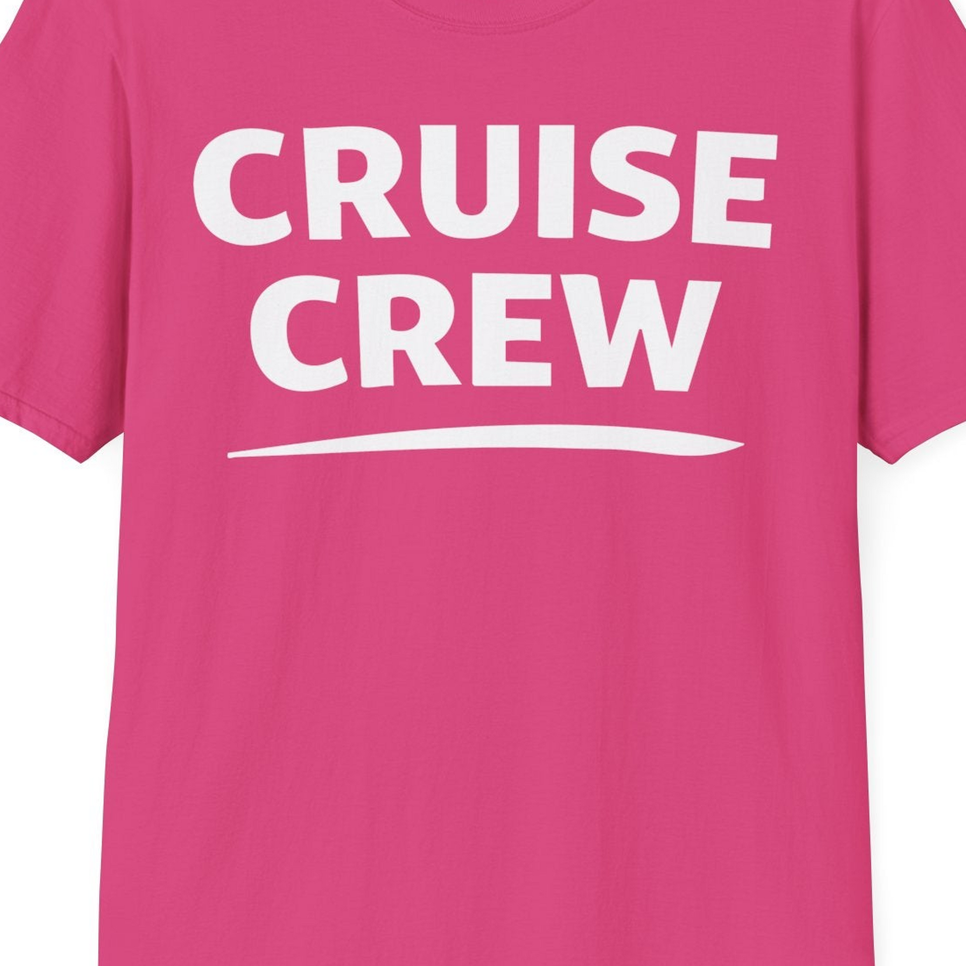 Cruise Crew Shirt T-Shirt – Heliconia – Best Cruise Shirts Close Up