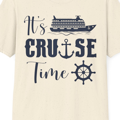 It’s Cruise Time Shirt T-Shirt – Natural – Best Cruise Shirts Close Up