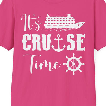 It’s Cruise Time Shirt T-Shirt – Heliconia – Best Cruise Shirts Close Up