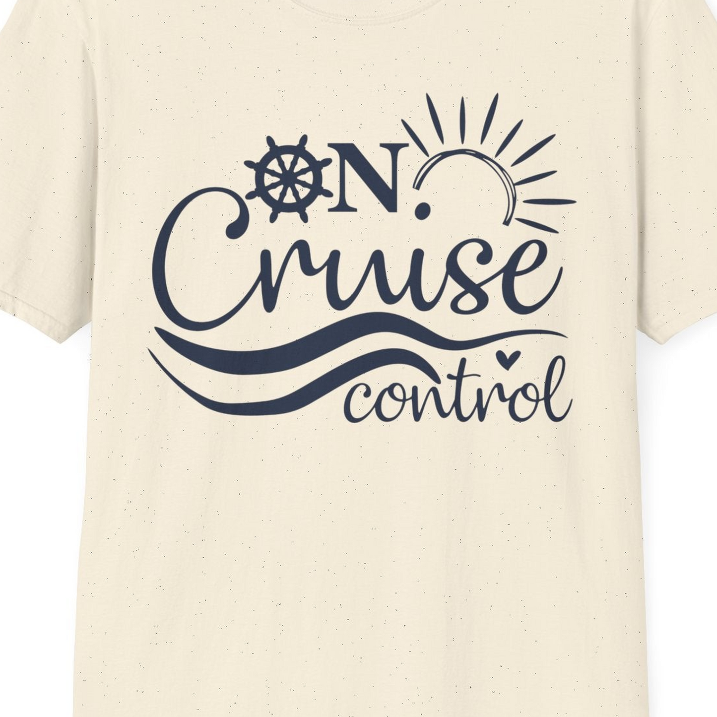 On Cruise Control Shirt T-Shirt – Natural – Best Cruise Shirts Close Up