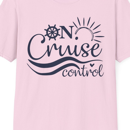 On Cruise Control Shirt T-Shirt – Light Pink – Best Cruise Shirts Close Up