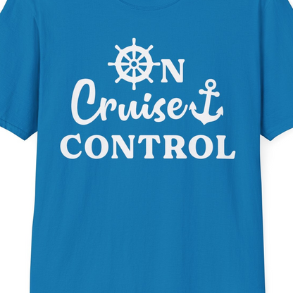 On Cruise Control Shirt T-Shirt – Sapphire – Best Cruise Shirts Close Up