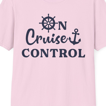 On Cruise Control Shirt T-Shirt – Light Pink – Best Cruise Shirts Close Up