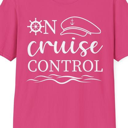 On Cruise Control Shirt T-Shirt – Heliconia – Best Cruise Shirts Close Up