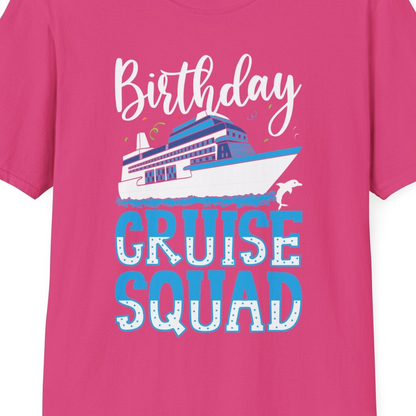 Birthday Cruise Squad Shirt T-Shirt – Heliconia – Best Cruise Shirts Close Up
