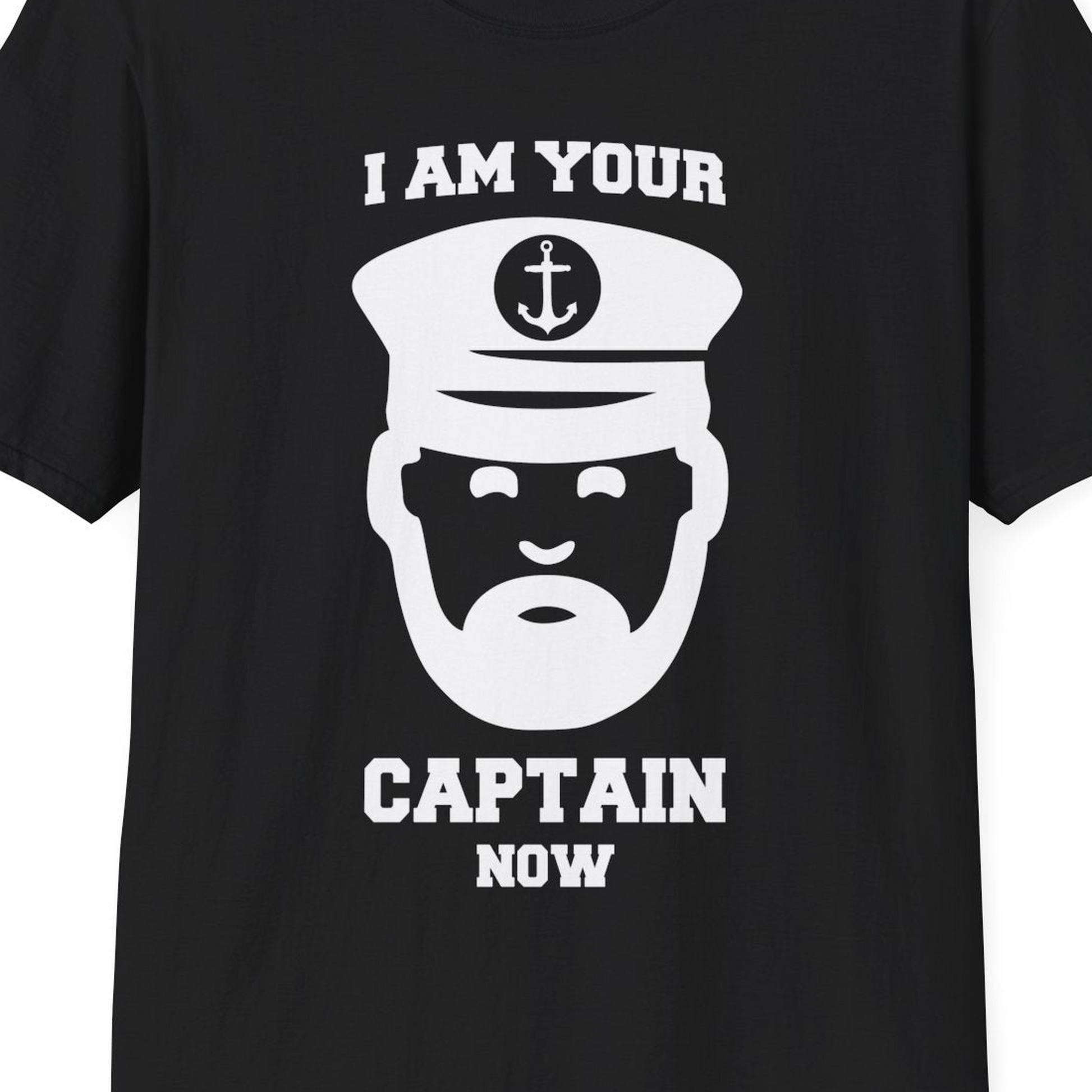 Funny Captain Shirt T-Shirt – Black – Best Cruise Shirts Close Up