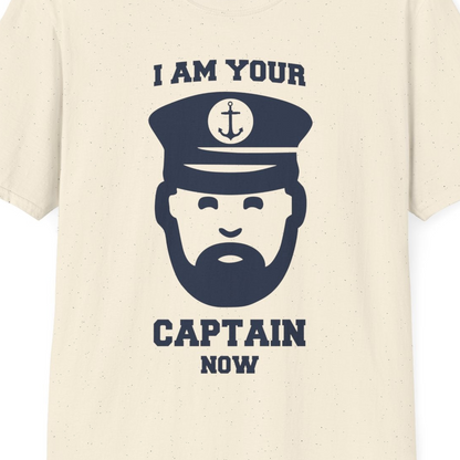 Funny Captain Shirt T-Shirt – Natural – Best Cruise Shirts Close Up
