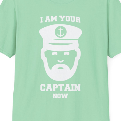 Funny Captain Shirt T-Shirt – Mint Green – Best Cruise Shirts Close Up