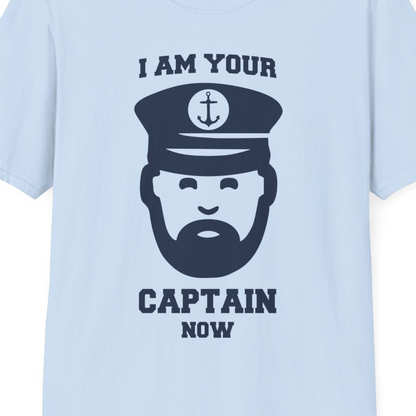 Funny Captain Shirt T-Shirt – Light Blue – Best Cruise Shirts Close Up
