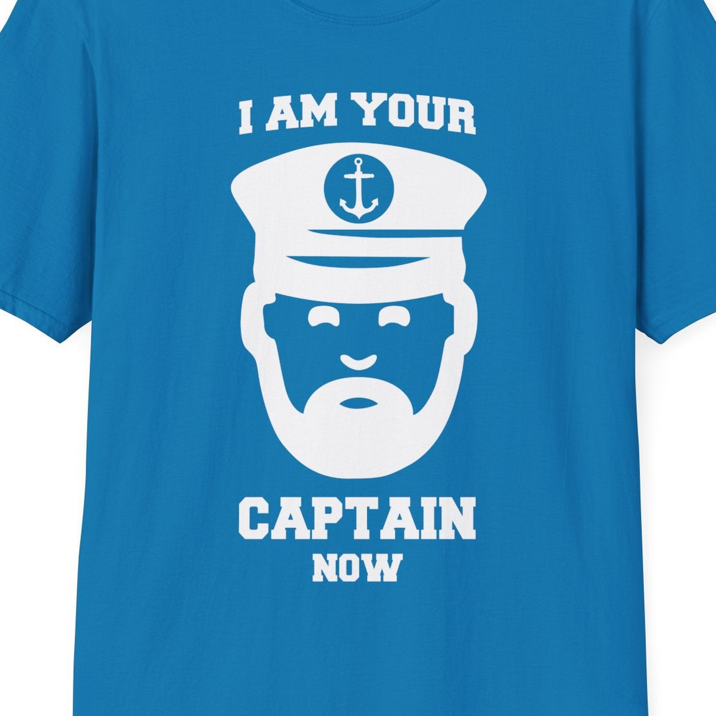 Funny Captain Shirt T-Shirt – Sapphire – Best Cruise Shirts Close Up