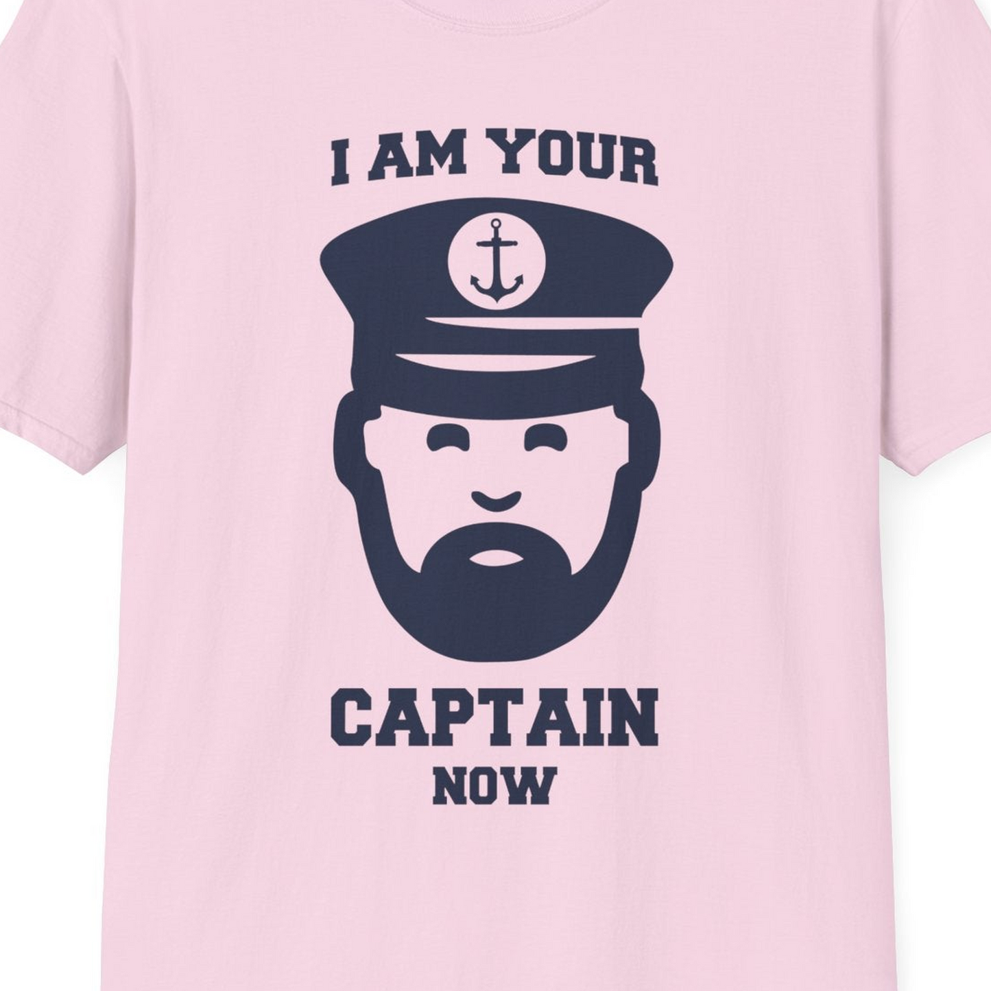 Funny Captain Shirt T-Shirt – Light Pink – Best Cruise Shirts Close Up
