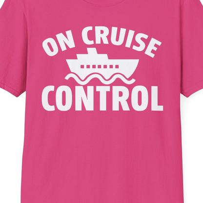 On Cruise Control Shirt T-Shirt – Heliconia – Best Cruise Shirts Close Up