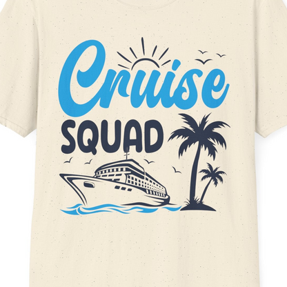 Cruise Squad Shirt T-Shirt – Natural – Best Cruise Shirts Close Up