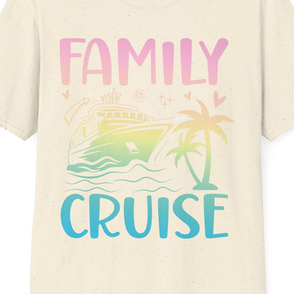 Family Cruise Shirt T-Shirt – Natural – Best Cruise Shirts Close Up