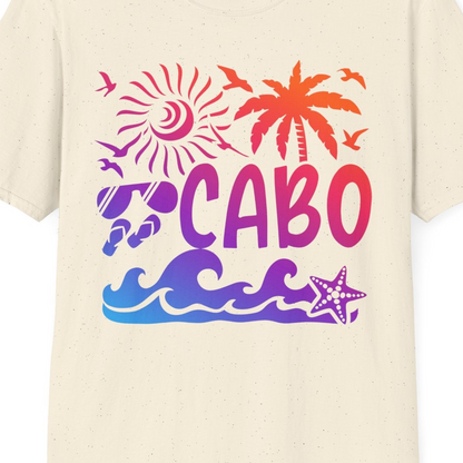 Cabo San Lucas Shirt T-Shirt – Natural – Best Cruise Shirts Close Up