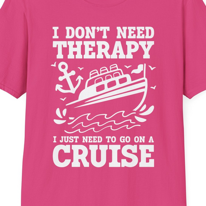 I Need a Cruise Shirt T-Shirt – Heliconia – Best Cruise Shirts Close Up