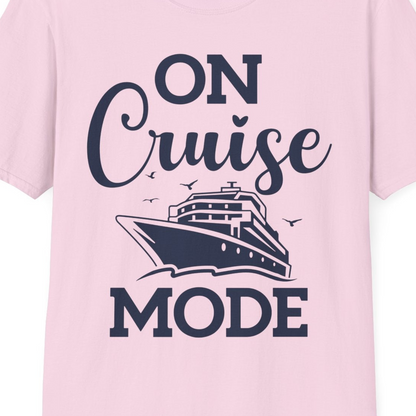 On Cruise Mode Shirt T-Shirt – Light Pink – Best Cruise Shirts Close Up