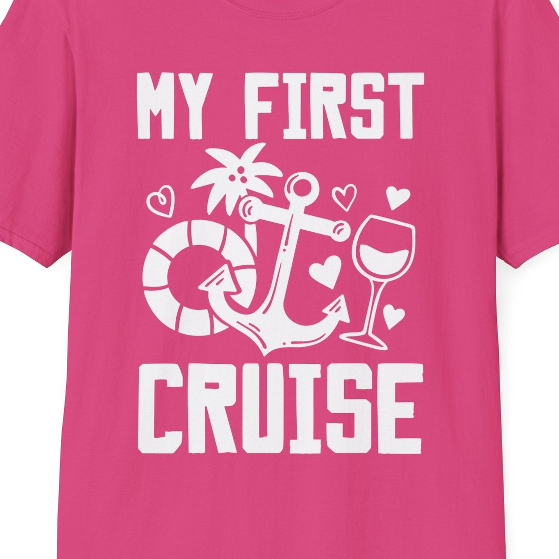 My First Cruise Shirt T-Shirt – Heliconia – Best Cruise Shirts Close Up
