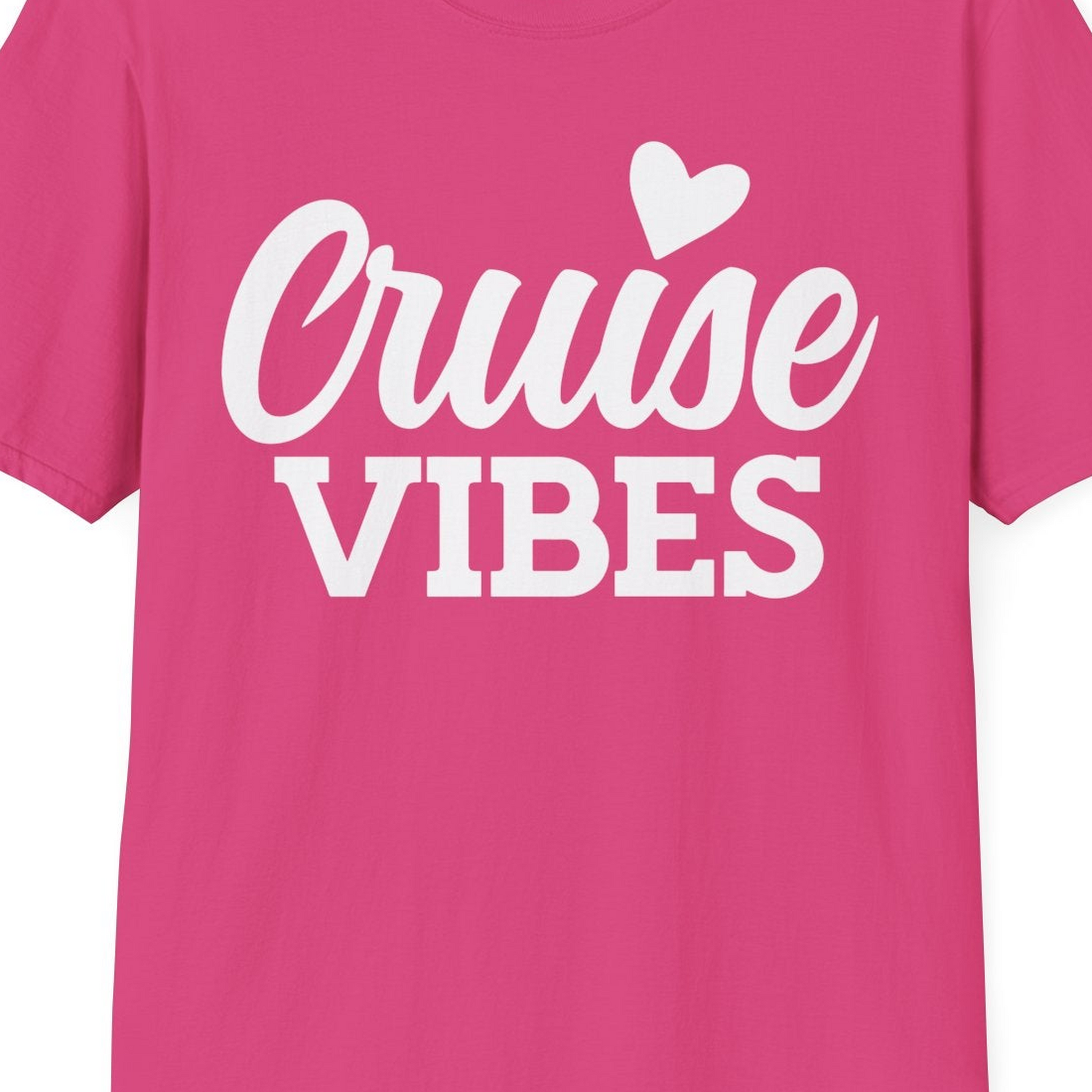 Cruise Vibes Shirt T-Shirt – Heliconia – Best Cruise Shirts Close Up