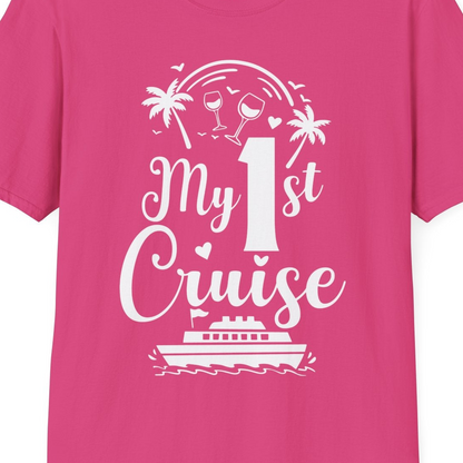 My First Cruise Shirt T-Shirt – Heliconia – Best Cruise Shirts Close Up