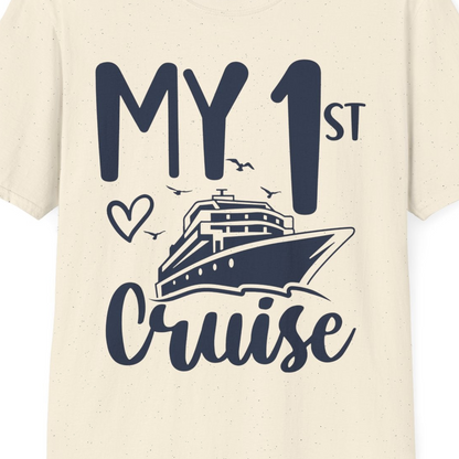 My First Cruise Shirt T-Shirt – Natural – Best Cruise Shirts Close Up