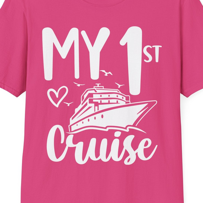 My First Cruise Shirt T-Shirt – Heliconia – Best Cruise Shirts Close Up