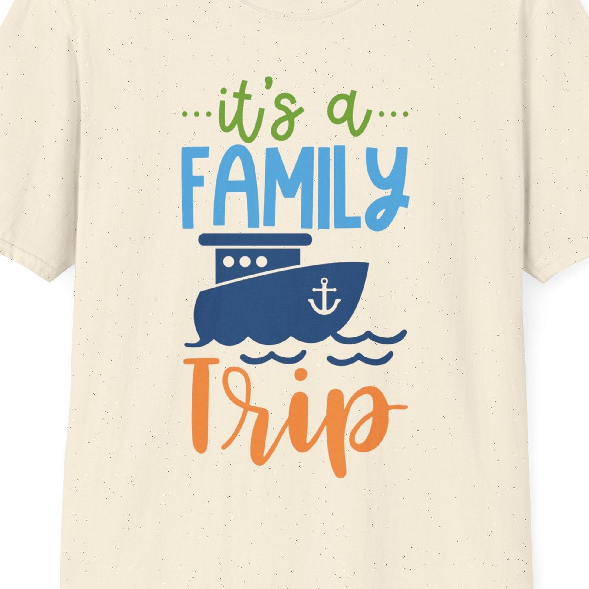 Family Cruise Trip Matching Shirts T-Shirt – Natural – Best Cruise Shirts Close Up